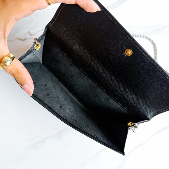 Authentic Chanel CC button continental wallet with chain - Picture 11 of 15